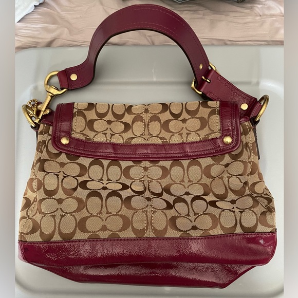 Vintage Coach Shoulder Bag- Pink and Tan - Picture 3 of 4